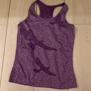Oiselle Purple Racerback Tank Top